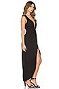 view 2 of 3 x Love Indie Lina Cross Front Maxi Dress in Black
