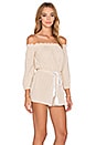 view 2 of 4 Sailing Off The Shoulder Romper in Beige
