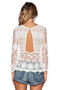 view 3 of 3 x Love Indie Lush Lace Top in Cream