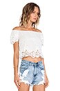 view 2 of 5 Windmill Crop Top in White