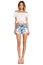 view 4 of 5 Windmill Crop Top in White