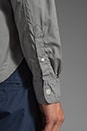 view 7 of 7 Solid Poplin Button Pocket Shirt in Grey