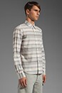 view 2 of 7 Varigated Horizontal Stripe Shirt in Blue