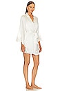 view 3 of 4 Silk Serena Lace Robe in White
