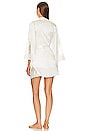 view 4 of 4 Silk Serena Lace Robe in White