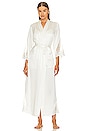 view 2 of 4 Silk Kiana Lace Robe in White