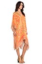 view 2 of 4 Barbados Caftan in Coral Multi