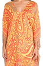 view 4 of 4 Barbados Caftan in Coral Multi