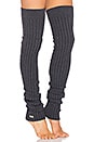 view 1 of 2 Thigh High Leg Warmer in Charcoal Grey