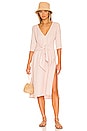 view 1 of 3 Front Wrap Dress in Blush