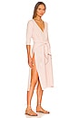 view 2 of 3 Front Wrap Dress in Blush