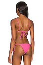view 3 of 4 Equator Bikini Top in Azalea