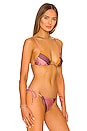 view 2 of 4 Patchwork Equator Bikini Top in Sunset