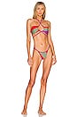 view 4 of 4 Patchwork Keyhole Bikini Top in Tropicalia