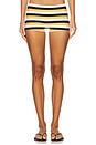 view 1 of 4 Shortie Bikini Bottom in Parasol Stripe