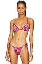 view 1 of 4 Equator Bikini Top in Red Bandana