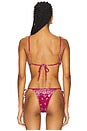 view 3 of 4 Equator Bikini Top in Red Bandana