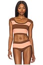 view 1 of 4 Ballet Bikini Top in Pink & Tobacco
