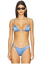 view 1 of 4 Ona Equator Triangle Bikini Top in Sky