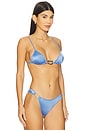 view 2 of 4 Ona Equator Triangle Bikini Top in Sky