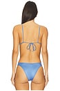 view 3 of 4 Ona Equator Triangle Bikini Top in Sky