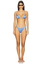 view 4 of 4 Ona Equator Triangle Bikini Top in Sky