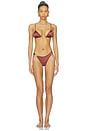 view 4 of 4 Ona Curve Bikini Bottom in Chestnut