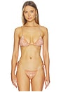 view 1 of 4 TOP BIKINI EQUATOR in Camel Bandana