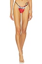 view 1 of 4 Shell Luna Bikini Bottom in Kiwi Tomato