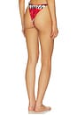 view 3 of 4 Shell Luna Bikini Bottom in Kiwi Tomato