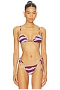 view 1 of 4 TOP BIKINI TRIANGULAR EQUATOR in Zebra Wisteria
