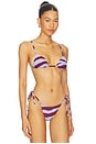 view 2 of 4 TOP BIKINI TRIANGULAR EQUATOR in Zebra Wisteria