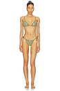 view 4 of 5 Sequin Praia Bikini Bottom in Fern