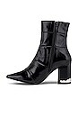 view 5 of 5 Pointed Toe Bootie in Black Polido