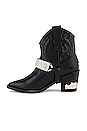 view 5 of 5 Western Bootie in Black Leather