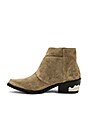 view 5 of 5 Double Bucked Suede Bootie in Khaki Suede