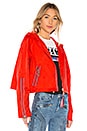 view 3 of 5 TOMMY X GIGI Gigi Hadid Visor K-Way Jacket in Flame Scarlet