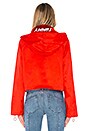 view 4 of 5 TOMMY X GIGI Gigi Hadid Visor K-Way Jacket in Flame Scarlet