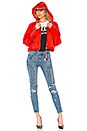 view 5 of 5 TOMMY X GIGI Gigi Hadid Visor K-Way Jacket in Flame Scarlet