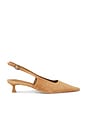 view 1 of 5 Crush Slingback Pump in Taupe Suede