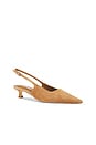 view 2 of 5 Crush Slingback Pump in Taupe Suede