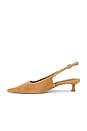 view 5 of 5 Crush Slingback Pump in Taupe Suede