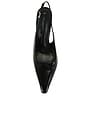 view 4 of 5 Sassy Slingback Heel in Black Crinkle