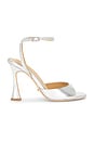 view 1 of 5 Violet Sandal in Silver Metallic