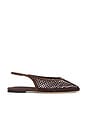 view 1 of 5 Bosco Slingback Flat in Chocolate Mesh