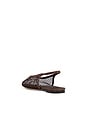 view 3 of 5 Bosco Slingback Flat in Chocolate Mesh