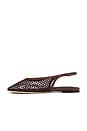 view 5 of 5 Bosco Slingback Flat in Chocolate Mesh