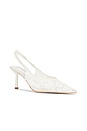 view 2 of 5 Breeze Slingback Pump in White Brocade