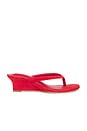 view 1 of 5 Edgy Wedge Sandal in Tomato Nubuck