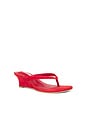 view 2 of 5 Edgy Wedge Sandal in Tomato Nubuck